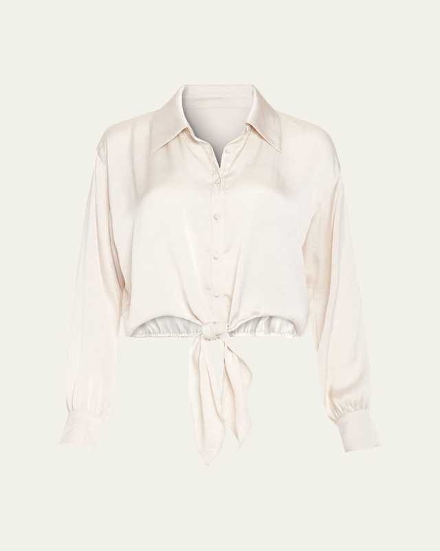 Luna Tie-Front Blouse